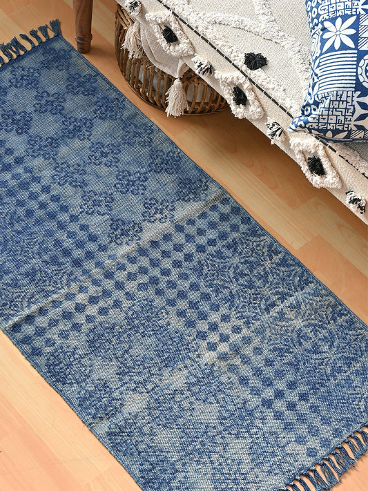 ACE-BLOCK PRINTED FLOOR RUNNER - ART AVENUE