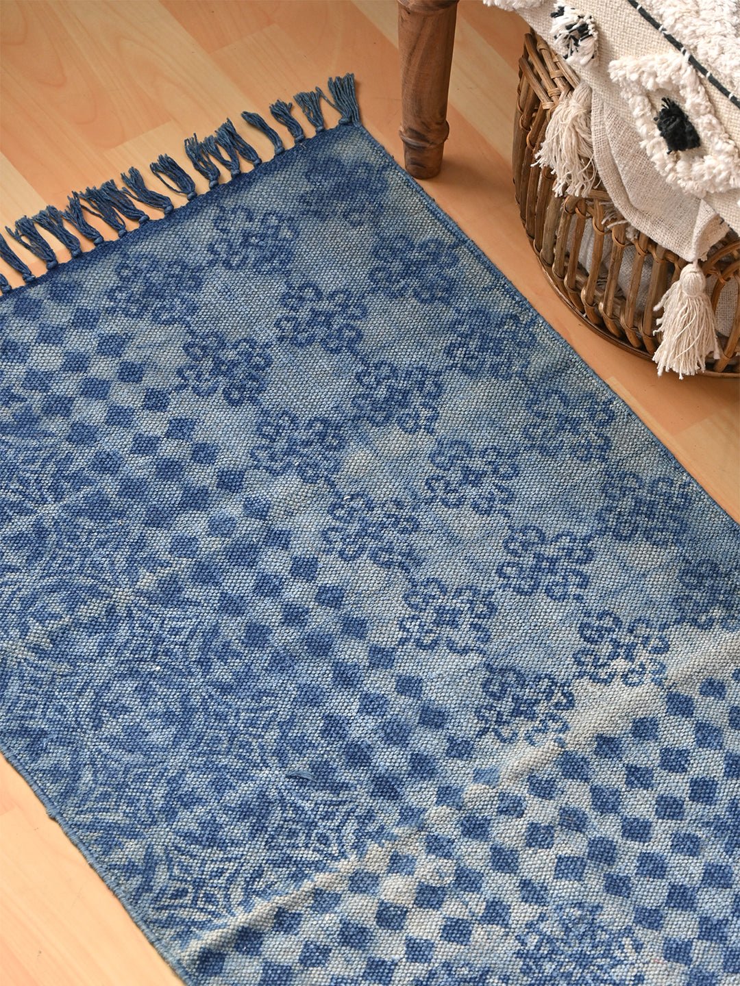 ACE-BLOCK PRINTED FLOOR RUNNER - ART AVENUE