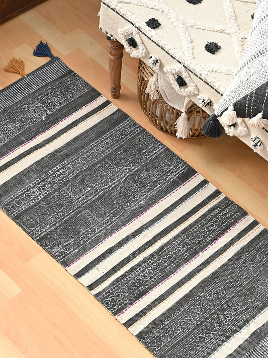 CAMILO-BLOCK PRINTED FLOOR RUNNER - ART AVENUE