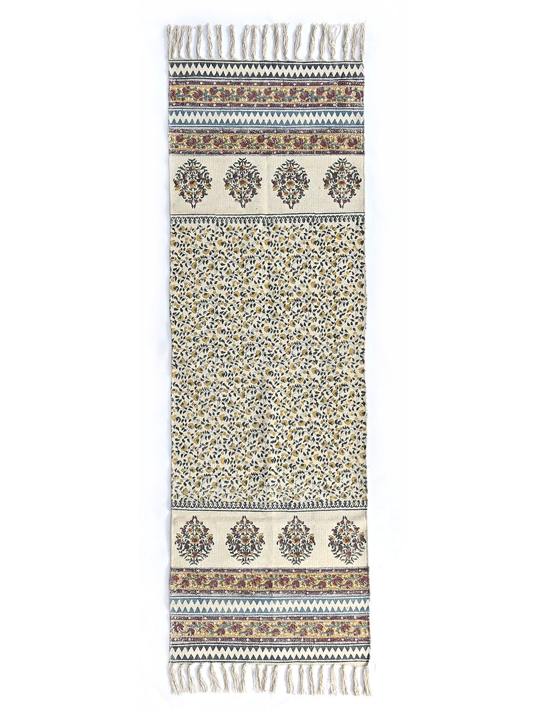 Bangui cotton floor runner pattern detail — Art Avenue India