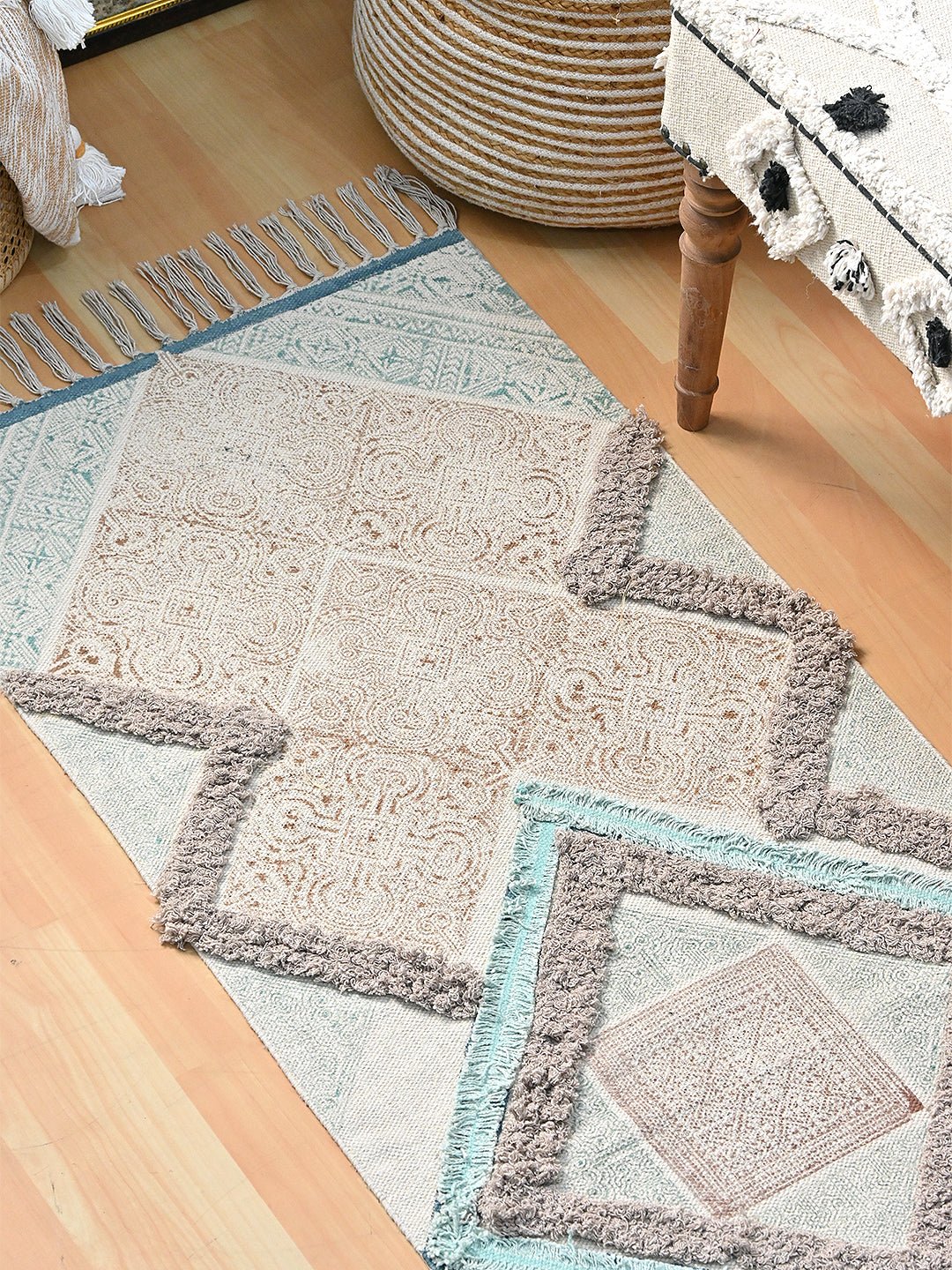 MARIA- BLOCK PRINTED FLOOR RUNNER - ART AVENUE