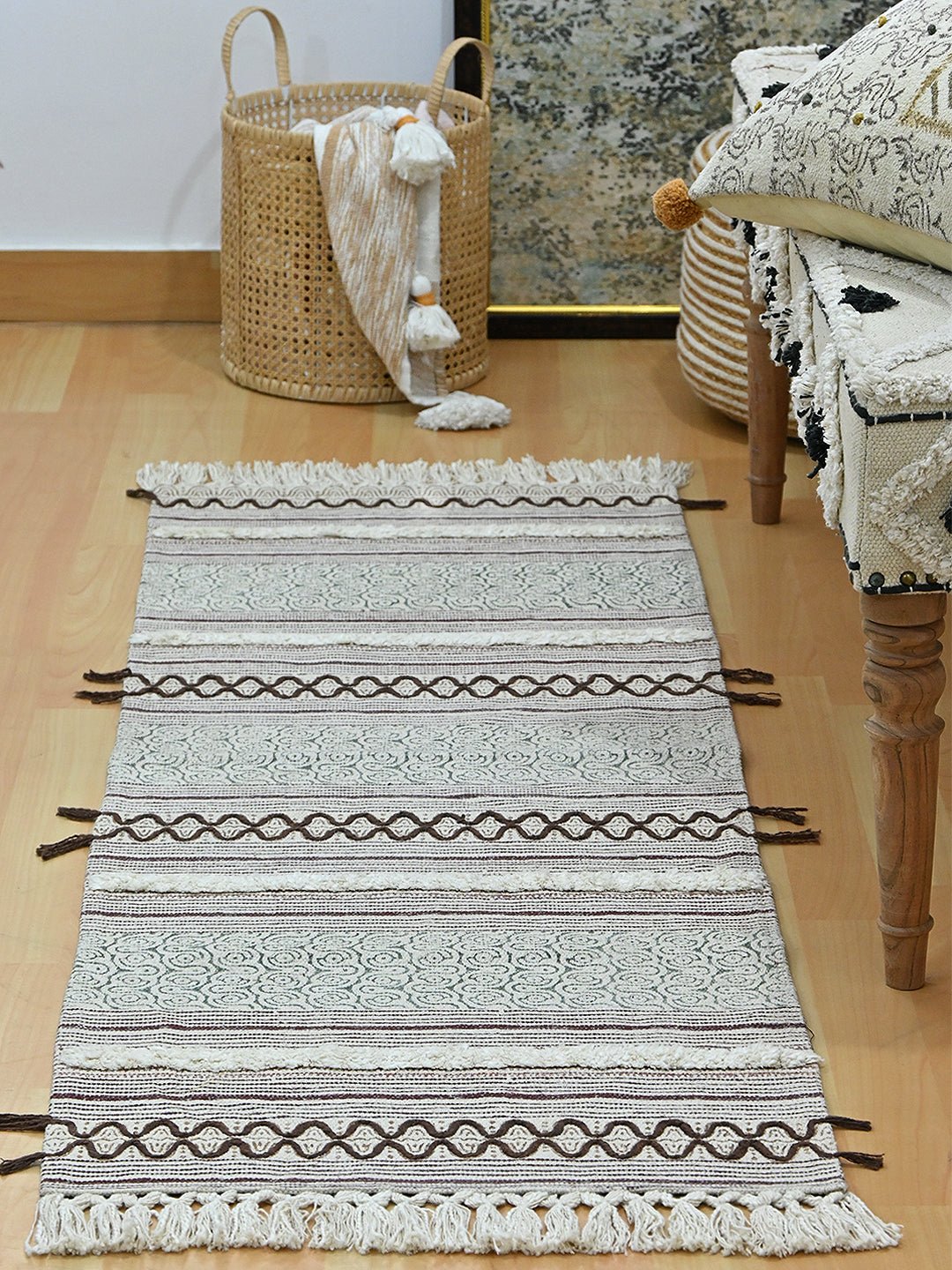 JEFFREY - BLOCK PRINTED FLOOR RUNNER - ART AVENUE