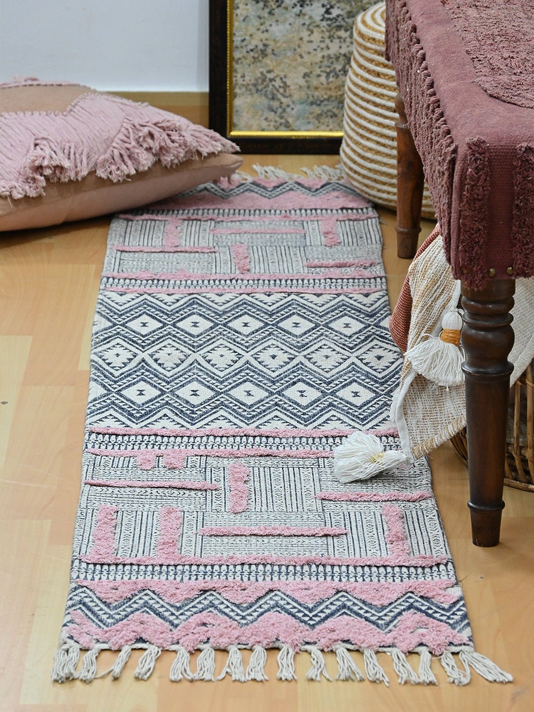 LOUIS - BLOCK PRINTED FLOOR RUNNER - ART AVENUE