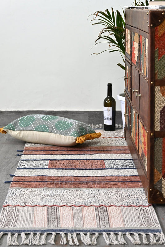 AURORA - BLOCK PRINTED FLOOR RUNNER - ART AVENUE