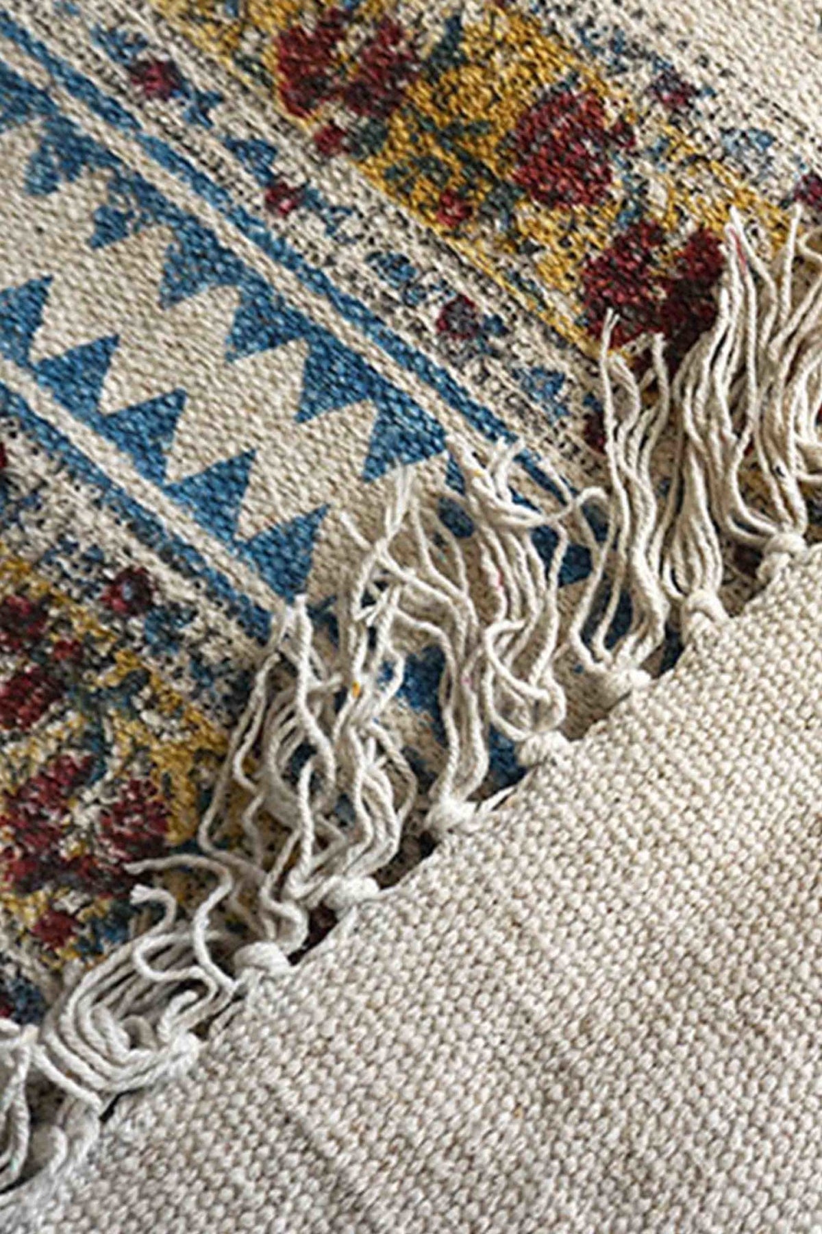 BANGUI- BLOCK PRINTED FLOOR RUNNER - MULTI - ART AVENUE