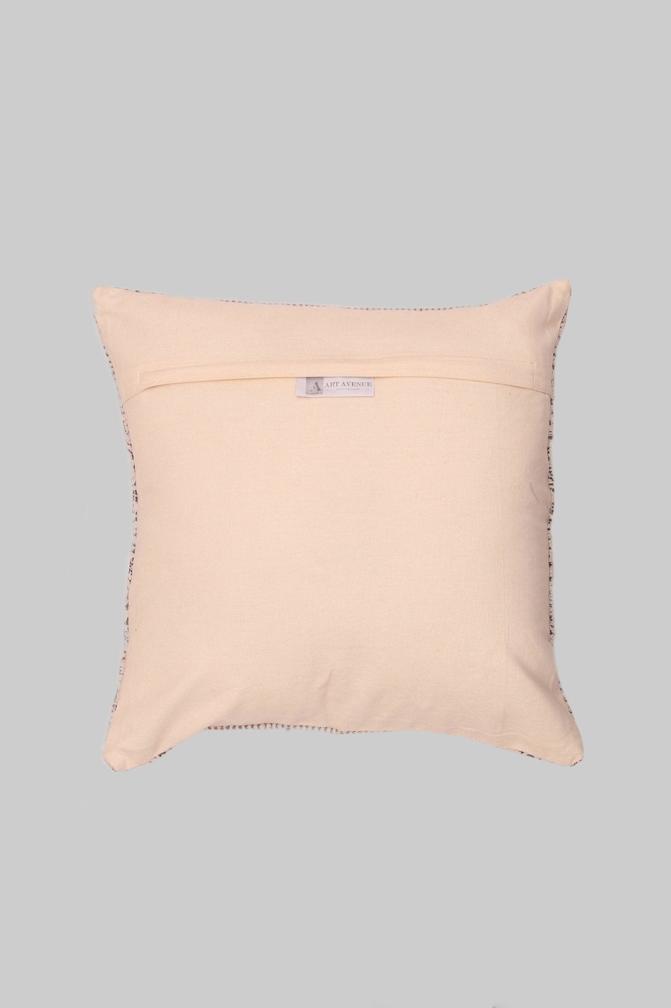 BARB - SQUARE CUSHION COVER - BLACK - ART AVENUE