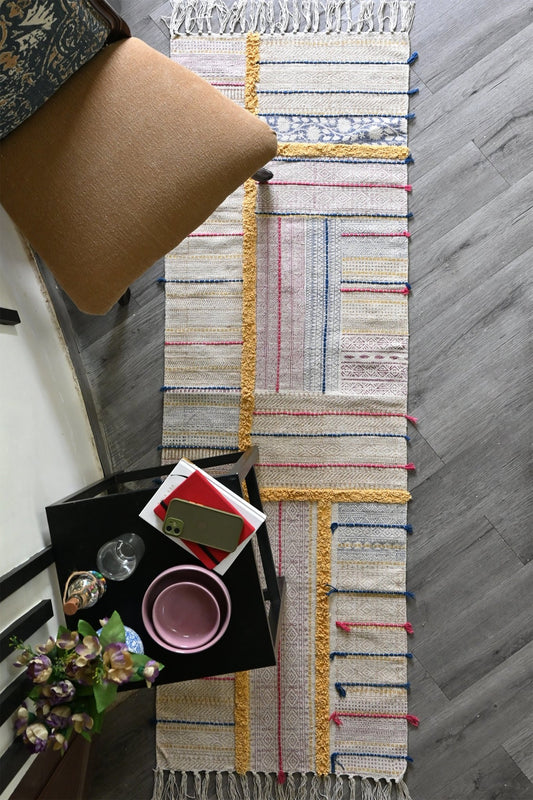 CALLUM - BLOCK PRINTED FLOOR RUNNER - ART AVENUE