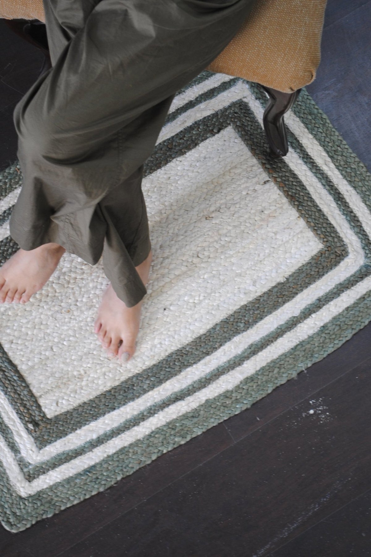 Create braided cotton rug — handmade in Jaipur