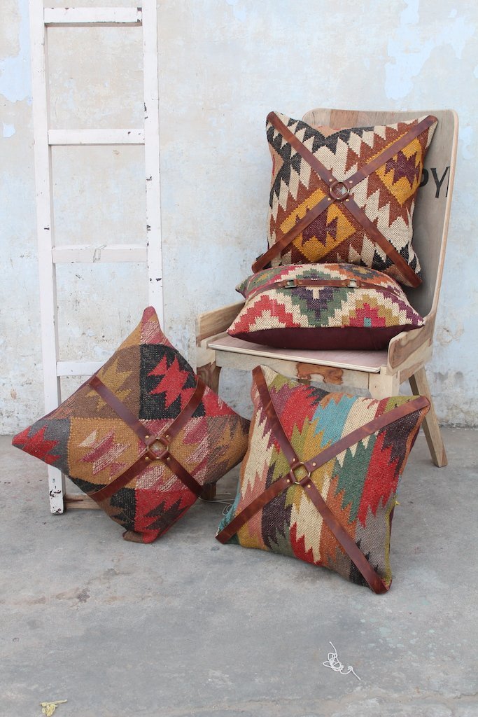 Dale handwoven kilim cushion cover — Art Avenue