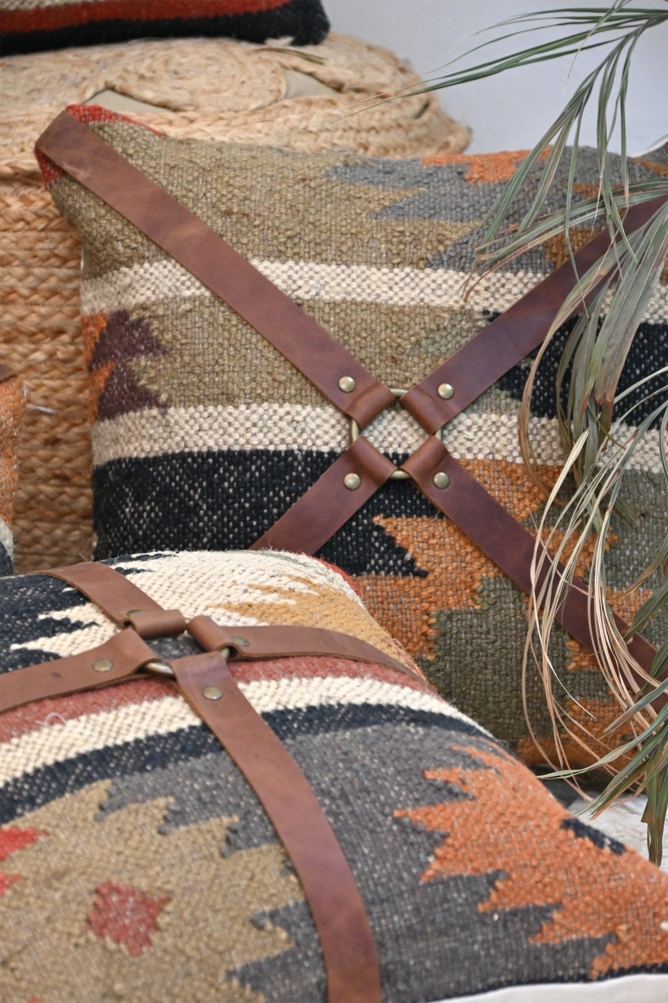 Dale kilim ikat cushion cover pattern detail — Art Avenue