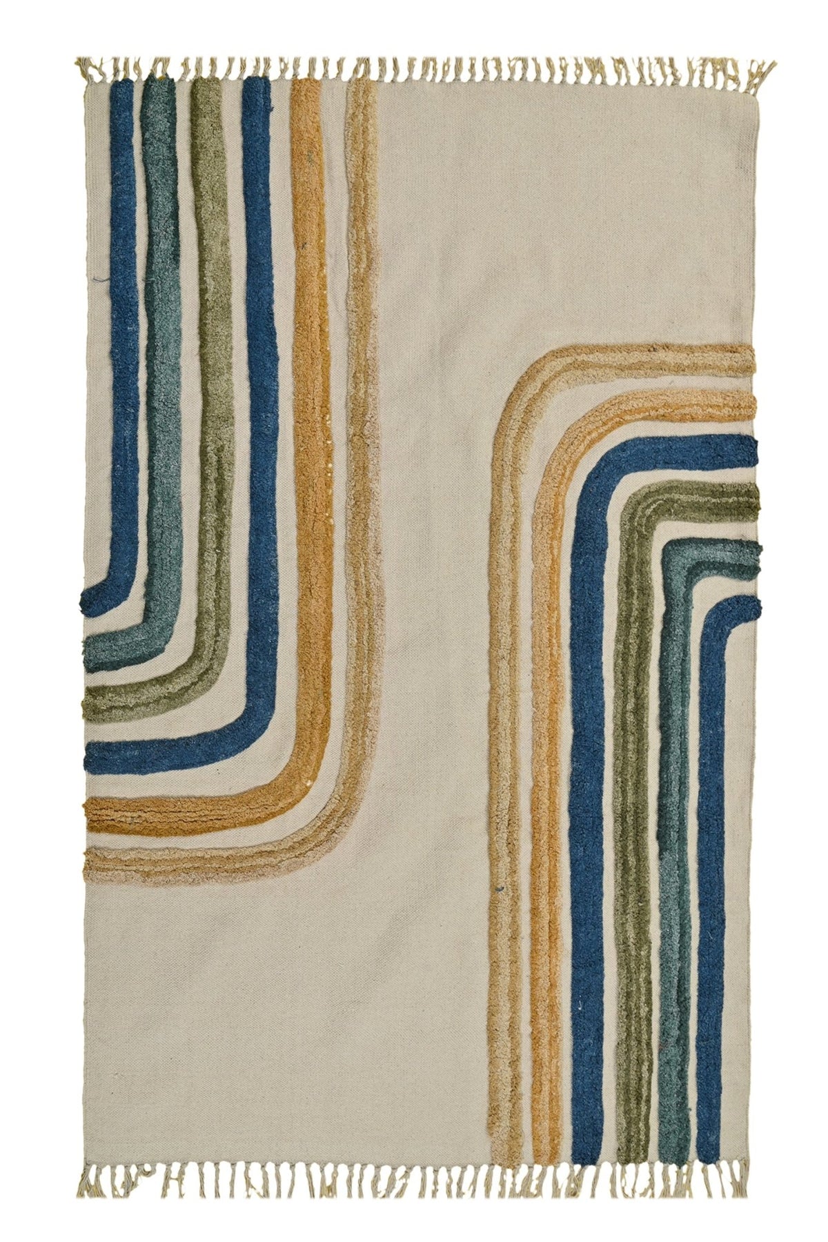 DEPOT HAND EMBROIDERED COTTON RUG - ART AVENUE