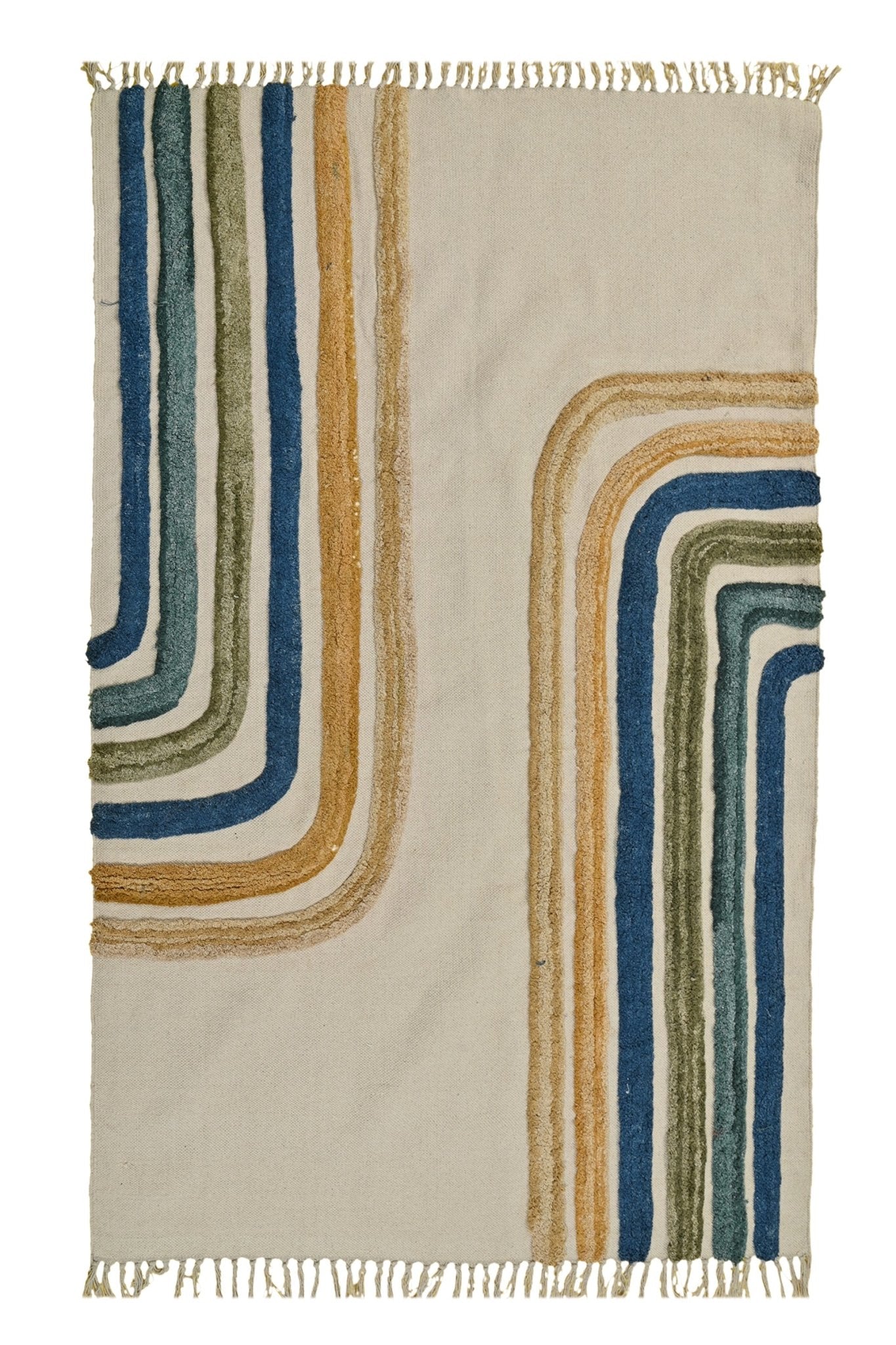 DEPOT HAND EMBROIDERED COTTON RUG - ART AVENUE