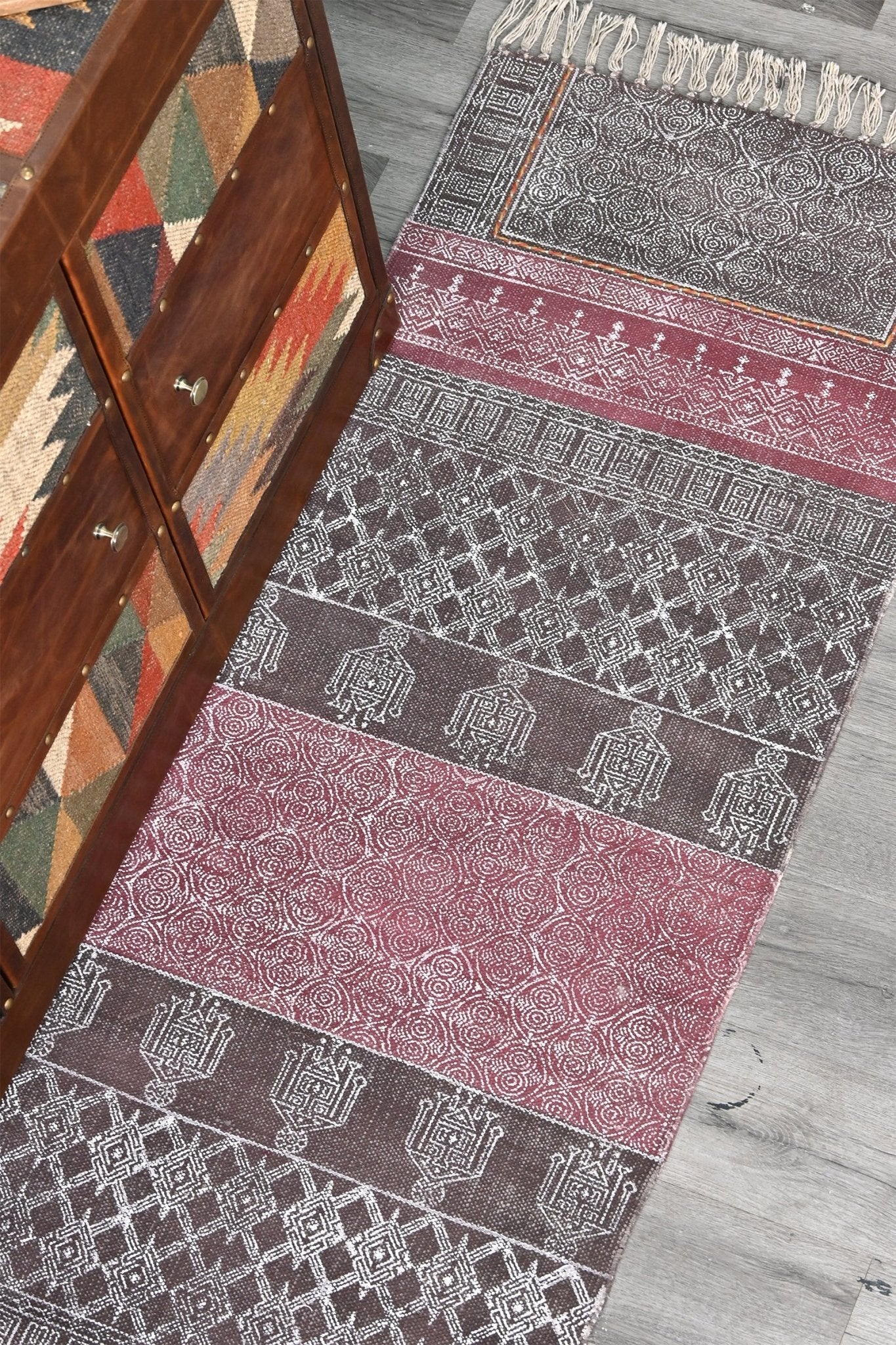ERICA - BLOCK PRINTED FLOOR RUNNER - ART AVENUE