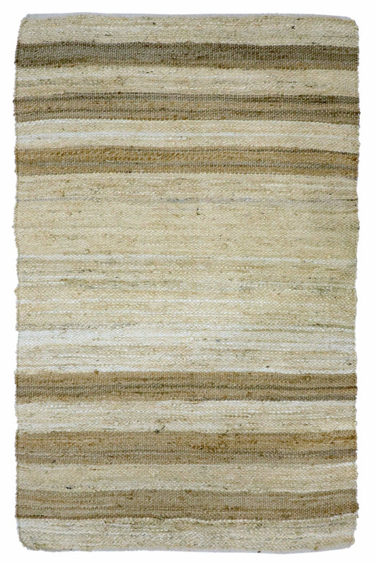 Horizon braided jute rug in beige — Art Avenue