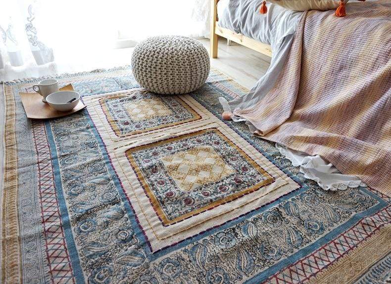 JOLLY - BLOCK PRINTED RUG - ART AVENUE