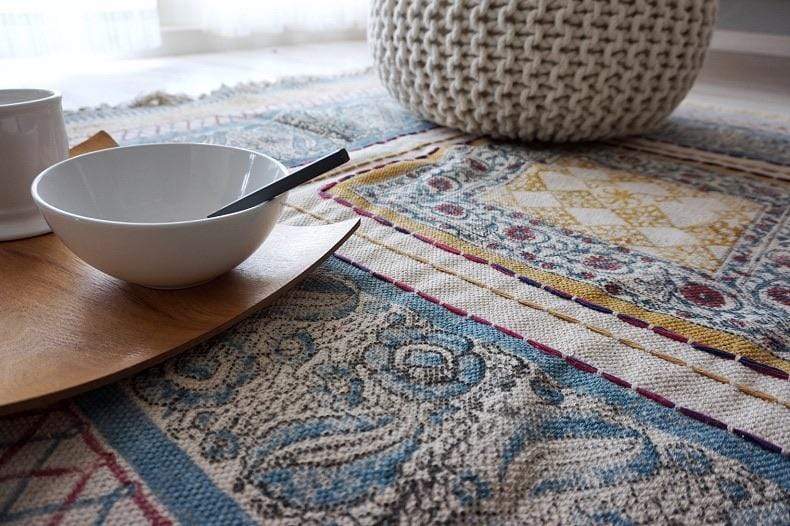JOLLY - BLOCK PRINTED RUG - ART AVENUE