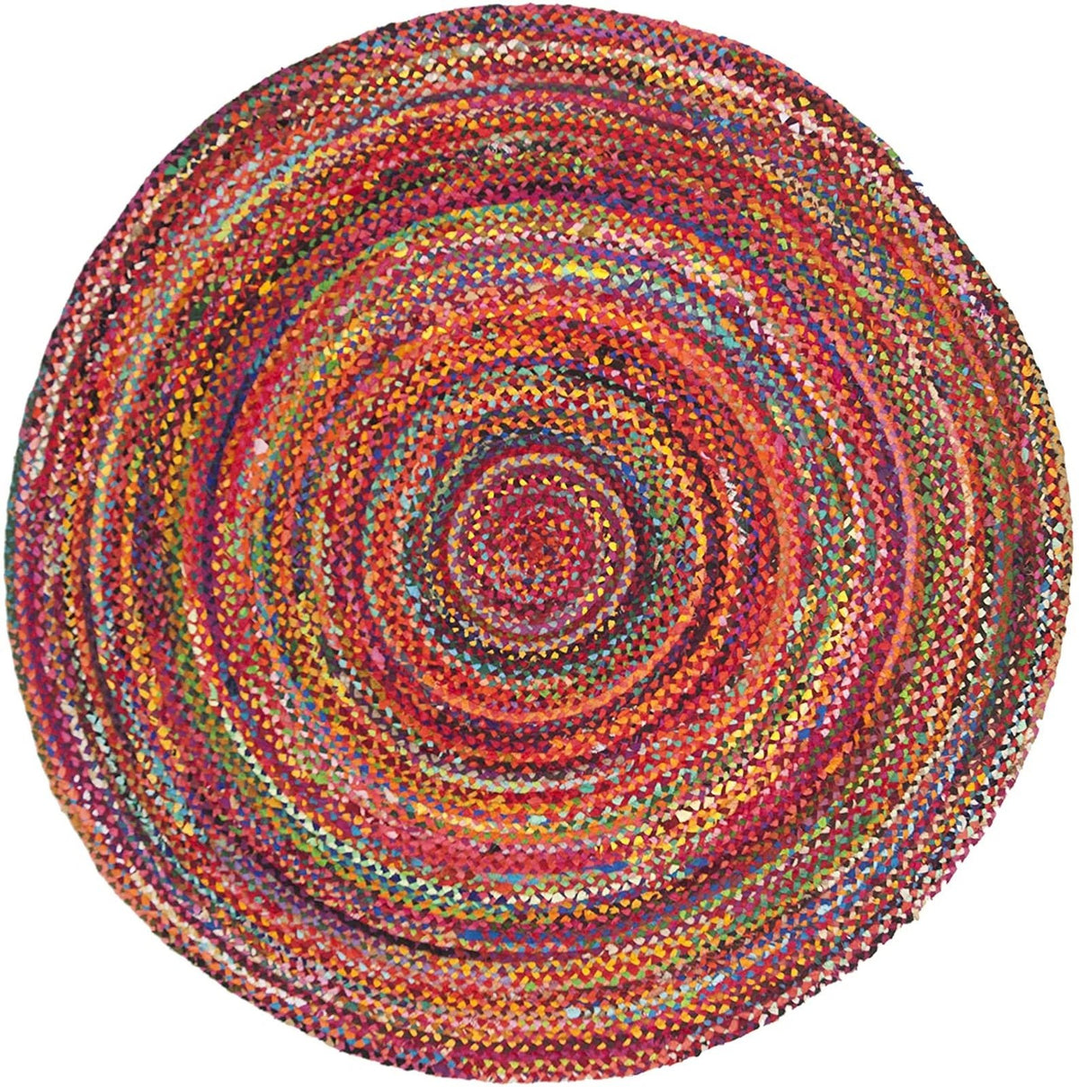 Justified natural jute round rug — Art Avenue Jaipur