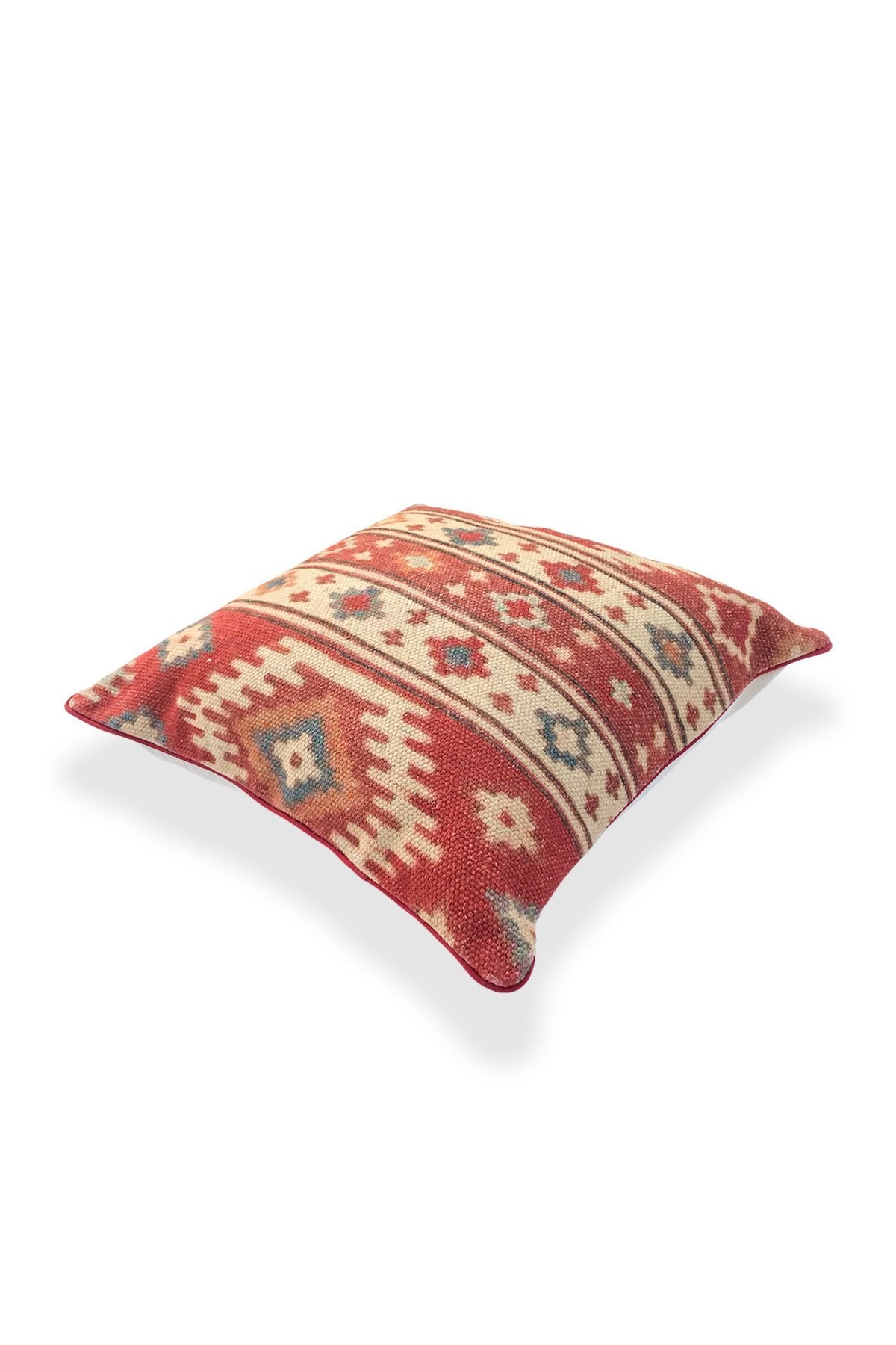 Digital-printed square cushion cover styled in interior — Art Avenue