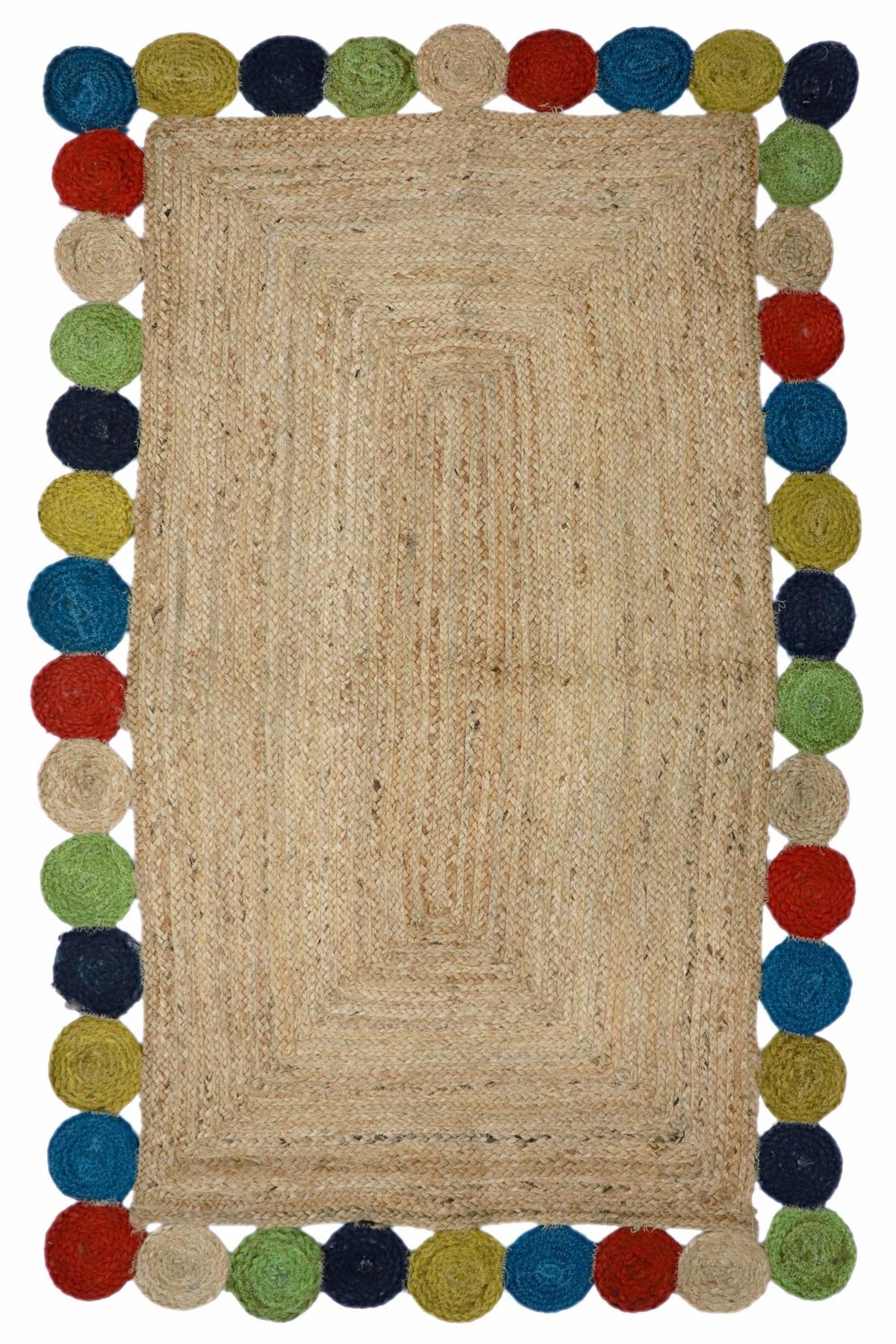 Libra braided jute rug in brown — Art Avenue