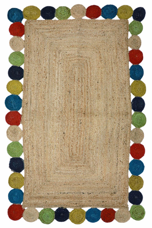 Libra braided jute rug in brown — Art Avenue