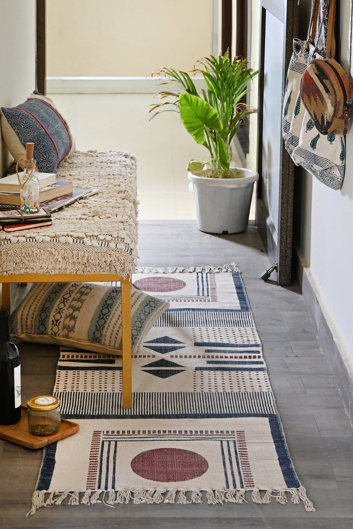 LYDIA - BLOCK PRINTED FLOOR RUNNER - ART AVENUE