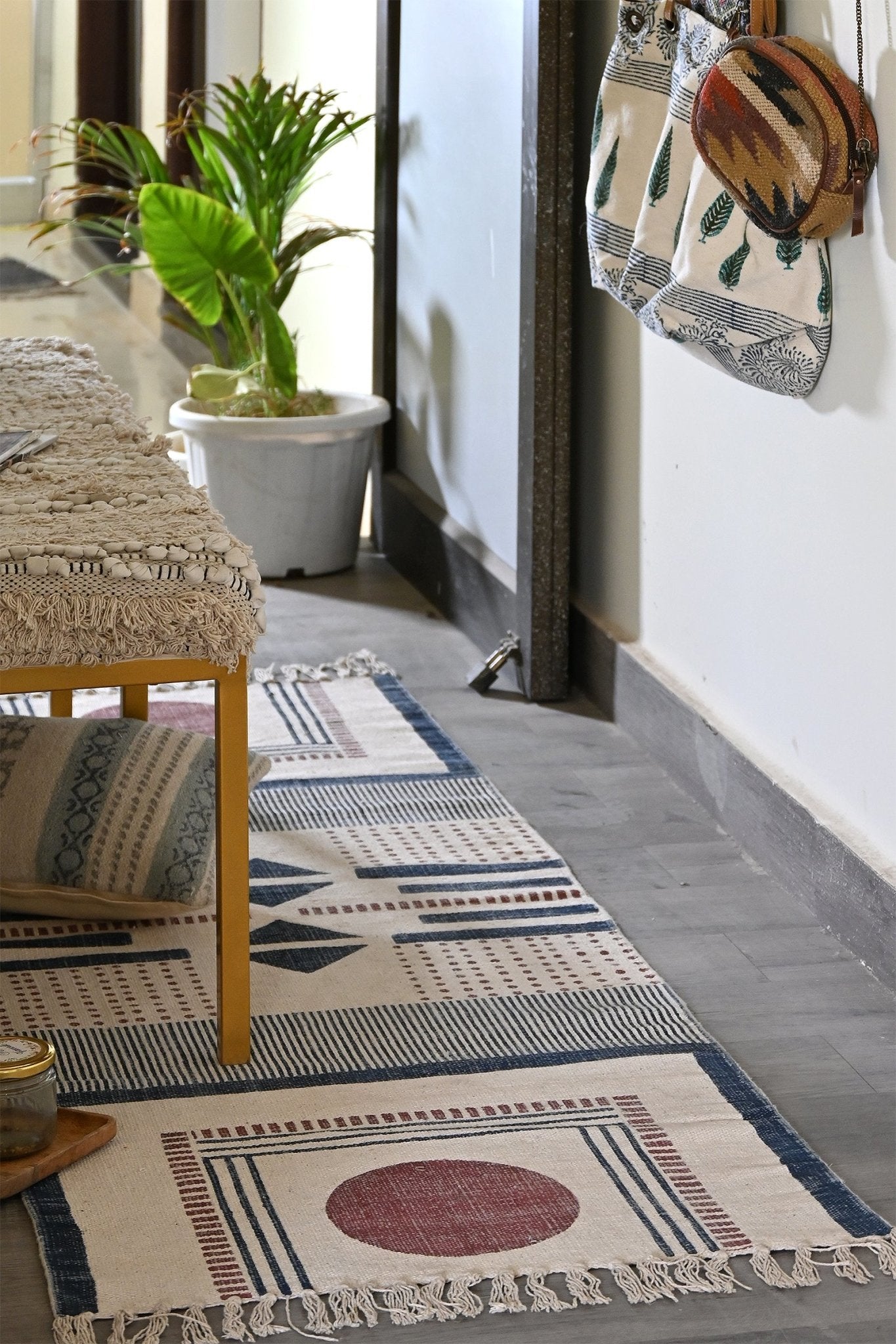 LYDIA - BLOCK PRINTED FLOOR RUNNER - ART AVENUE