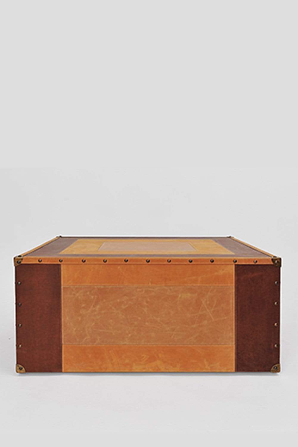 Side view of leather coffee table — Art Avenue
