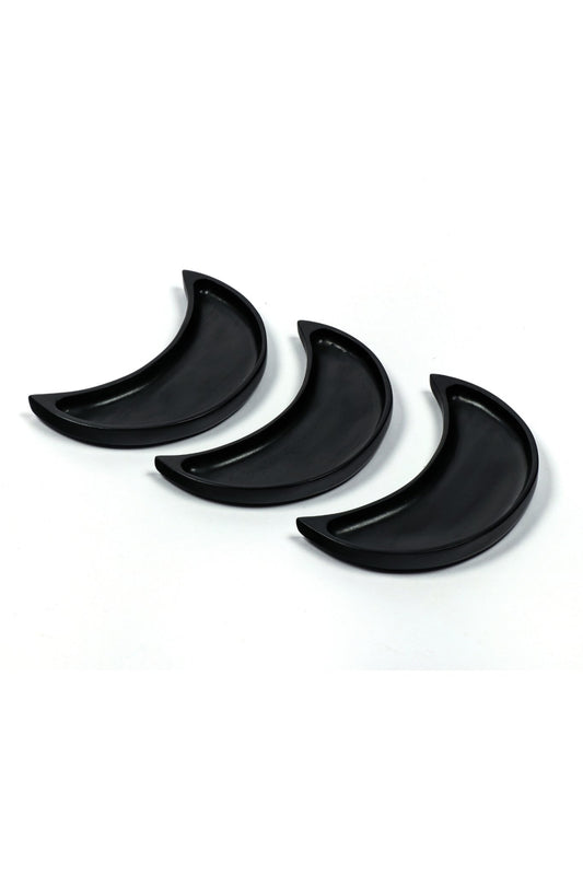 MOONARY POISE - WOODEN TRAY - BLACK - ART AVENUE