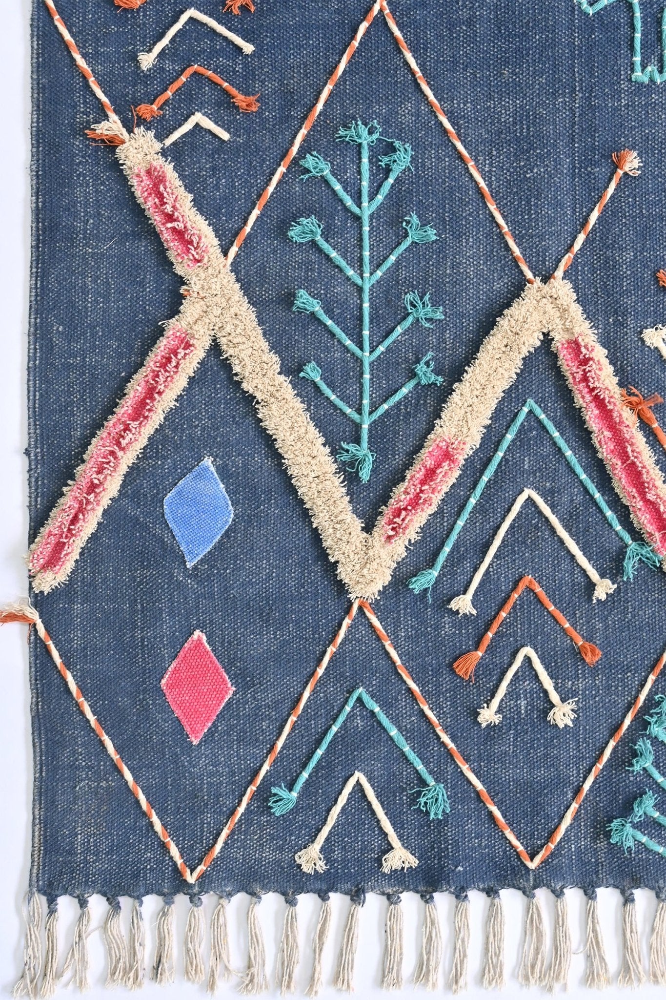 Nicobar hand-embroidered rug multiple sizes — Art Avenue India