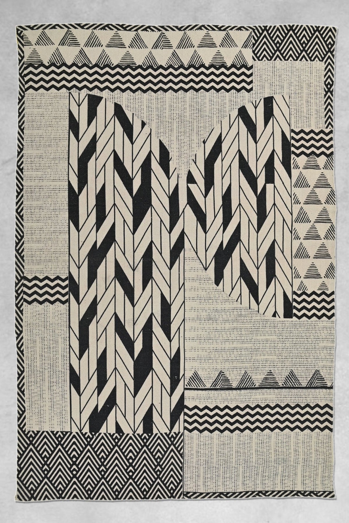 Nostoi block-printed rug — handmade in Jaipur