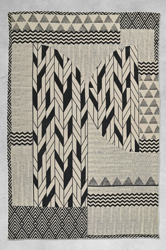 Nostoi block-printed rug — handmade in Jaipur