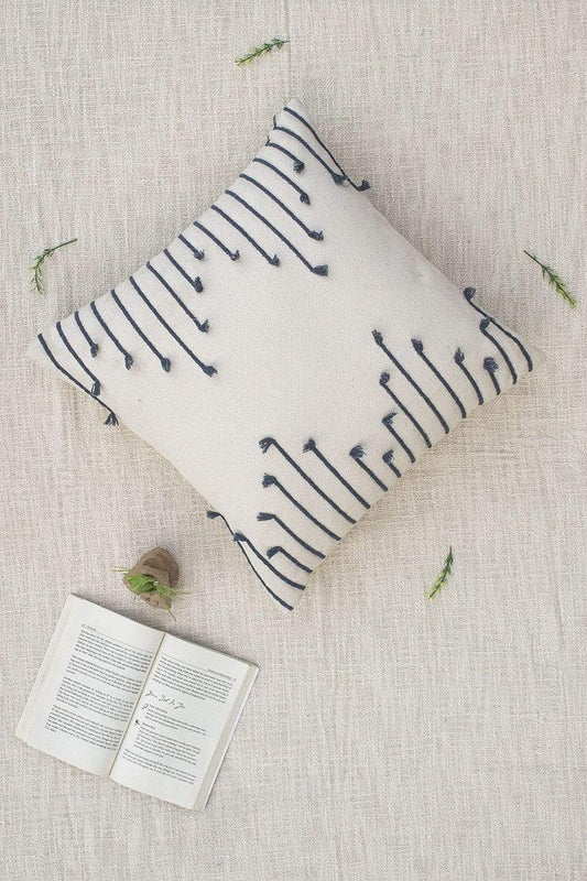 Rewa Hand-Embroidered Square Cushion Cover — Art Avenue