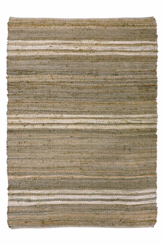 Robust handwoven jute rug in brown — Art Avenue