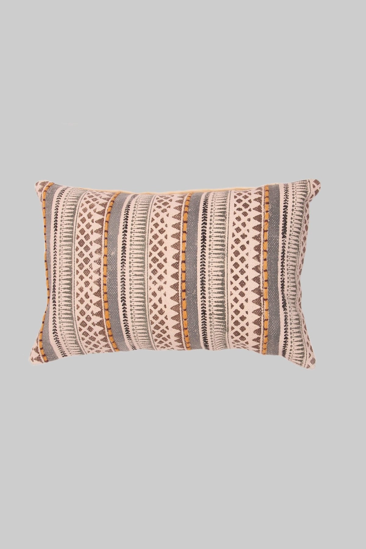RUBY - LUMBAR CUSHION COVER -GREY - ART AVENUE