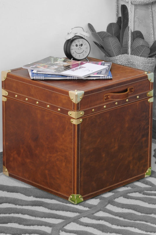 Saanjh leather trunk — Art Avenue