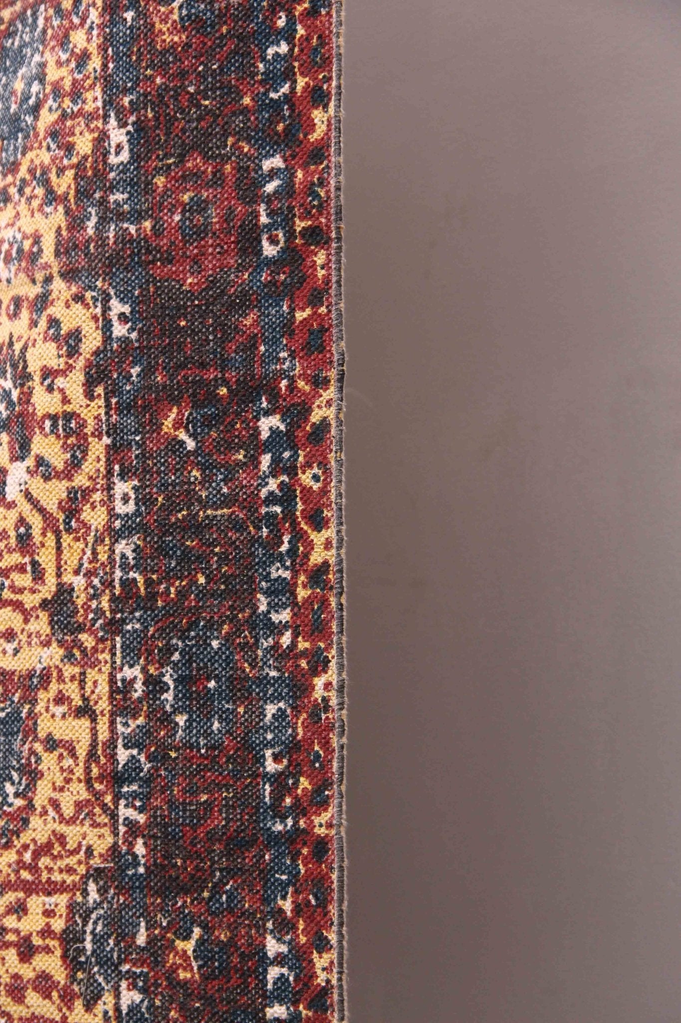 Sacrifice cotton rug maroon pattern — Art Avenue Jaipur