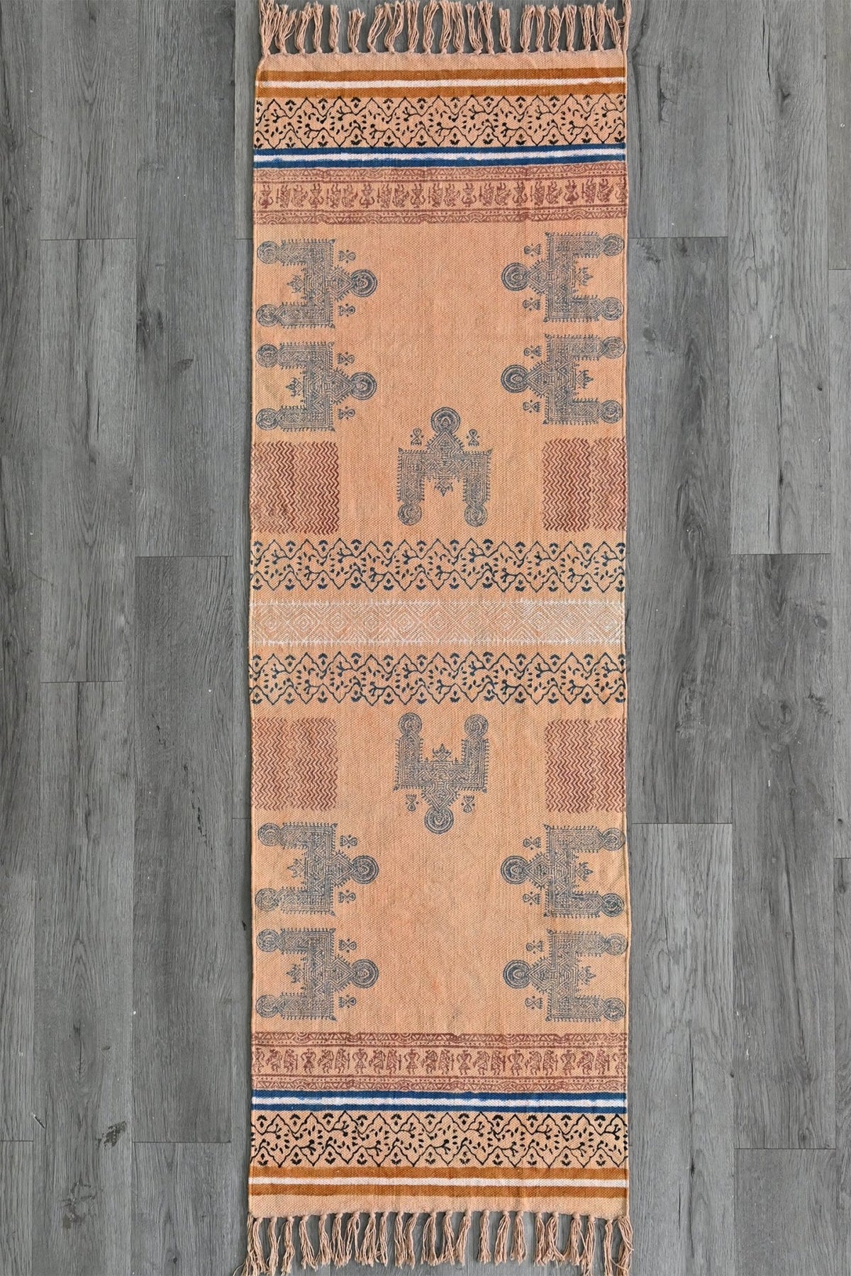 SASKIA - BLOCK PRINTED FLOOR RUNNER - ART AVENUE