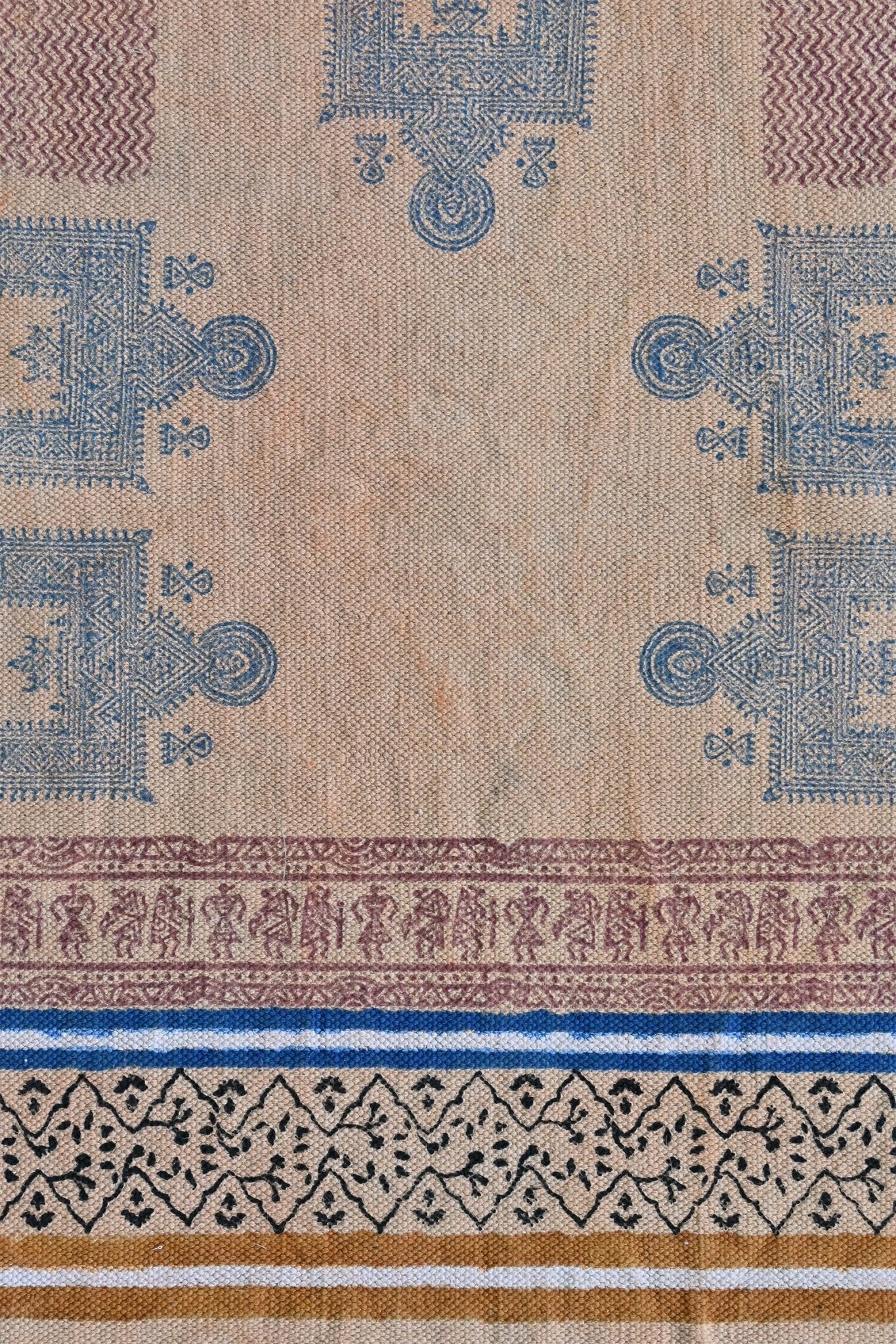 SASKIA - BLOCK PRINTED FLOOR RUNNER - ART AVENUE