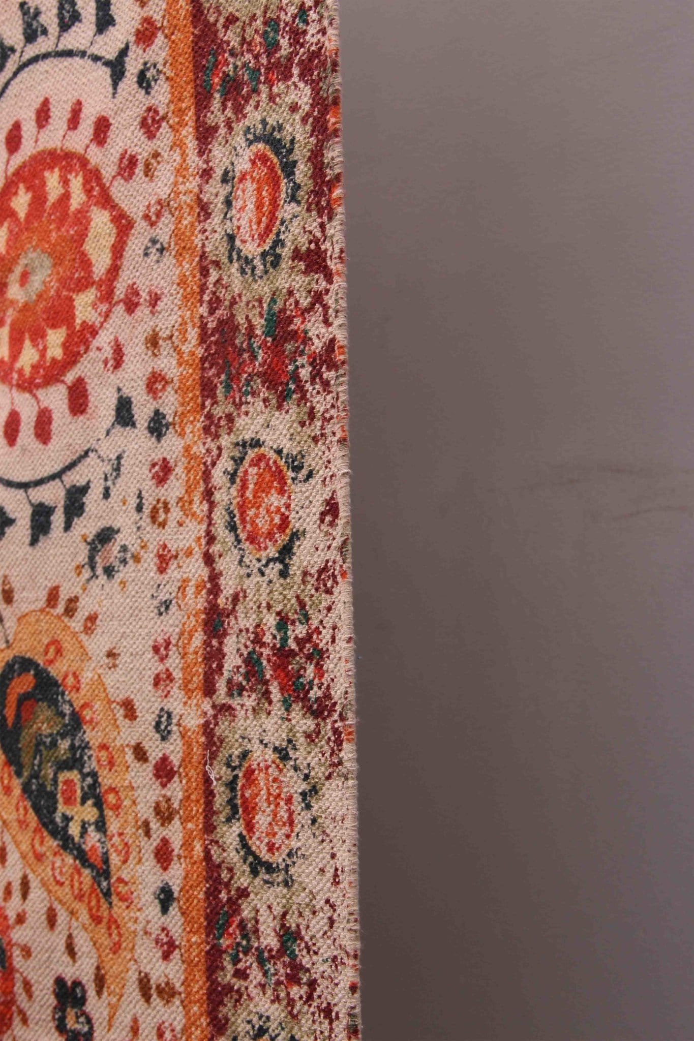 Selfless multicolour block-printed rug — multiple sizes, Art Avenue Jaipur