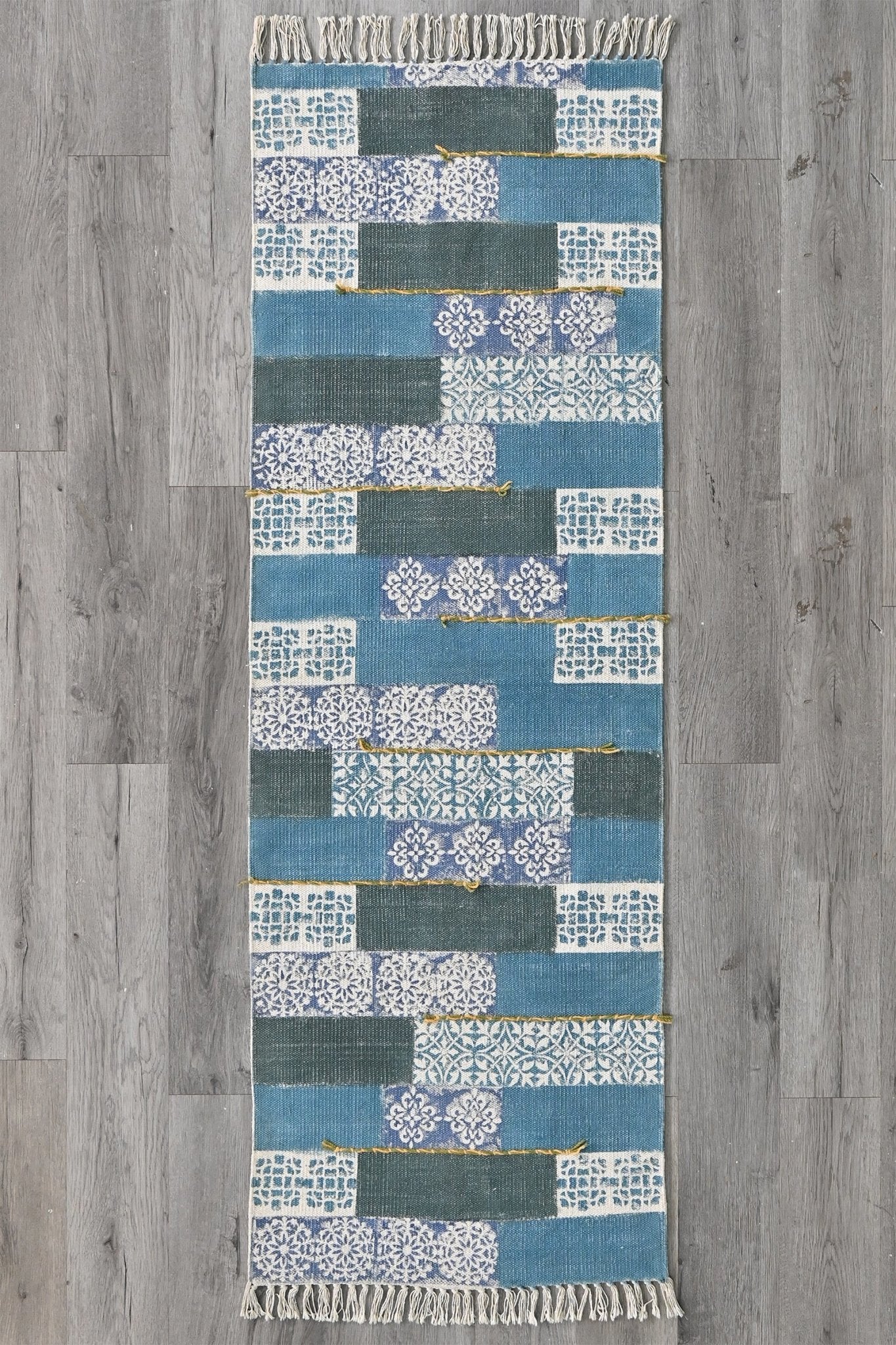 SHIRLEY - BLOCK PRINTED FLOOR RUNNER - ART AVENUE