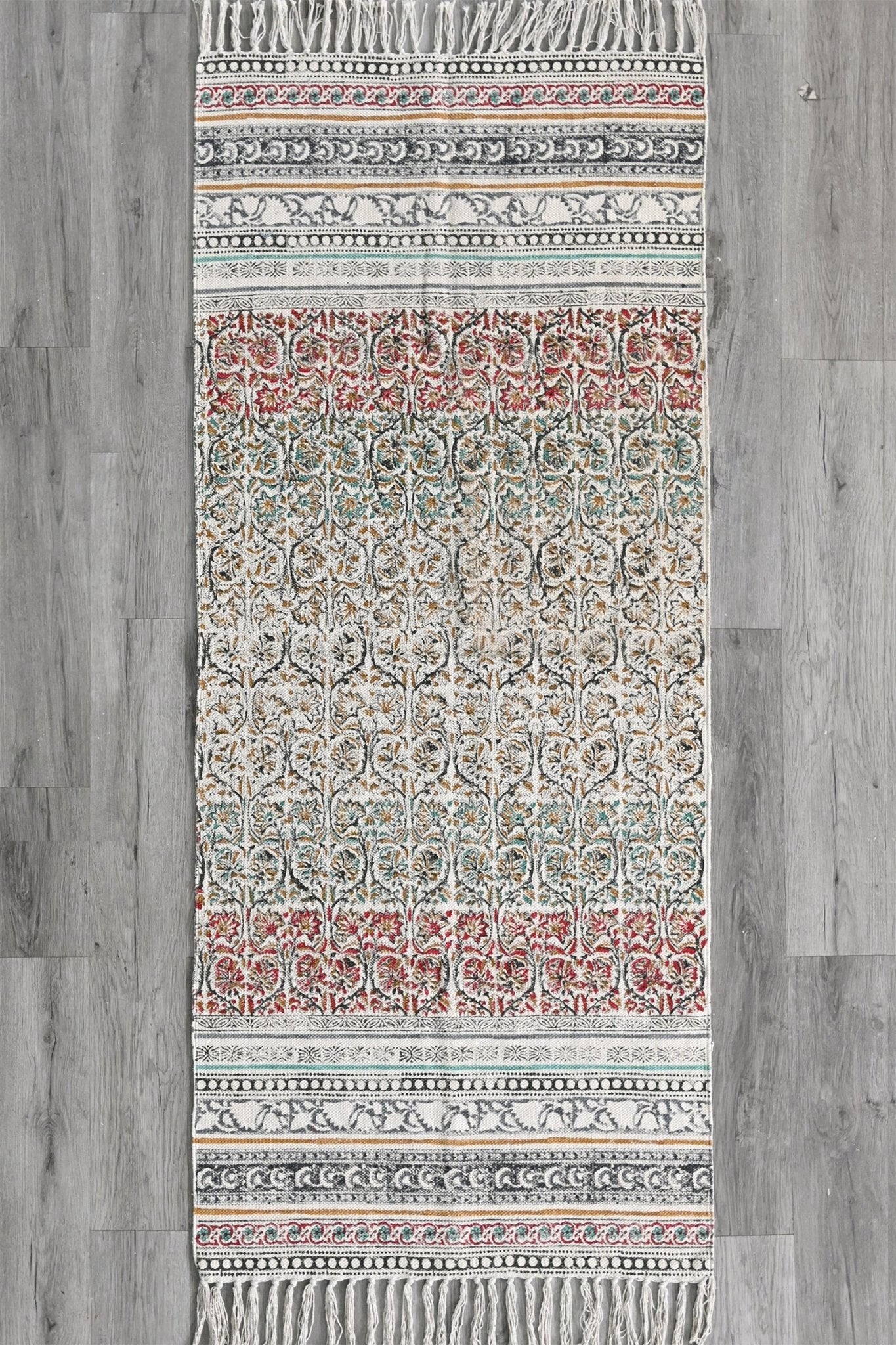 SHYLA - BLOCK PRINTED FLOOR RUNNER - ART AVENUE