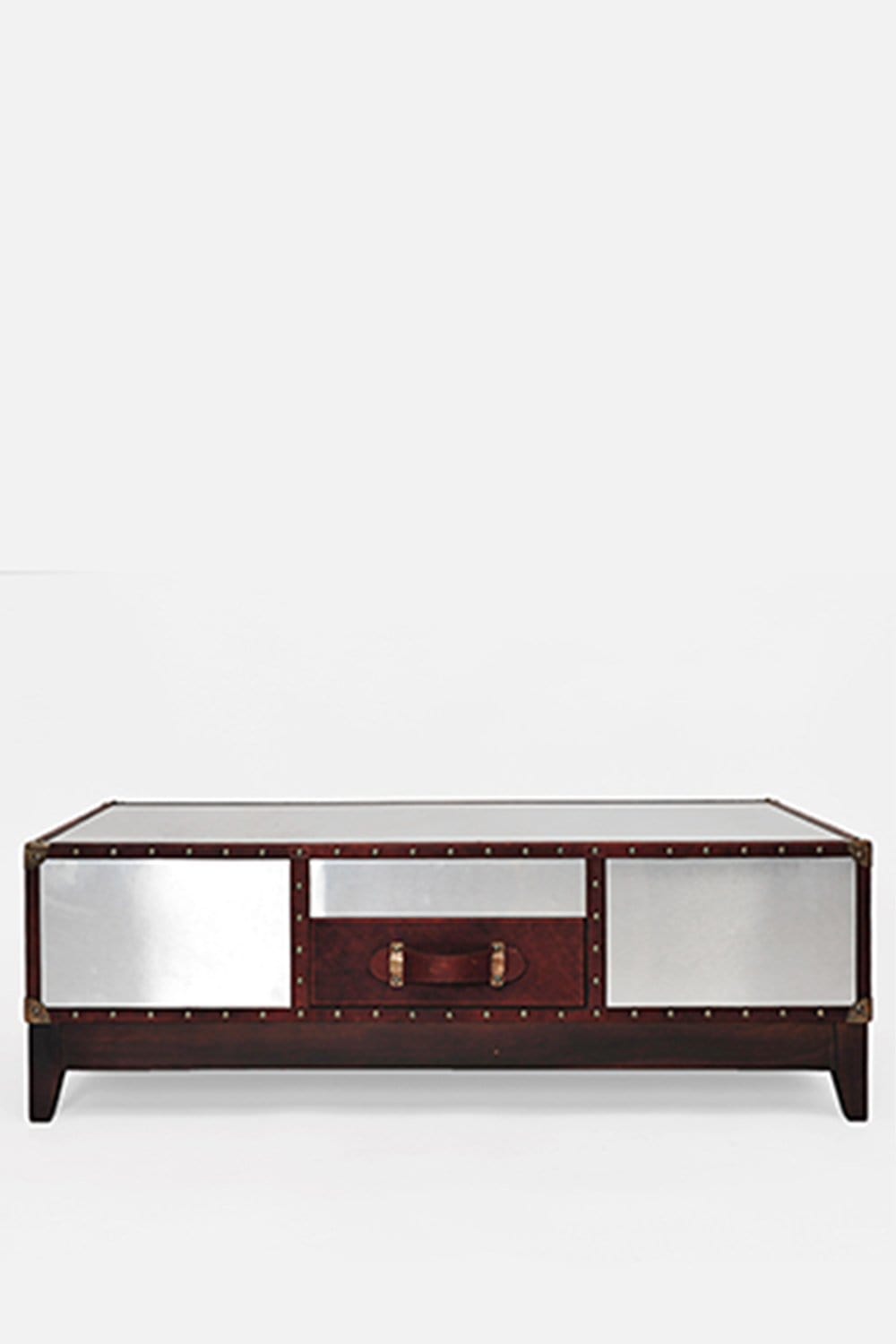 Side view of aluminium coffee table — Art Avenue