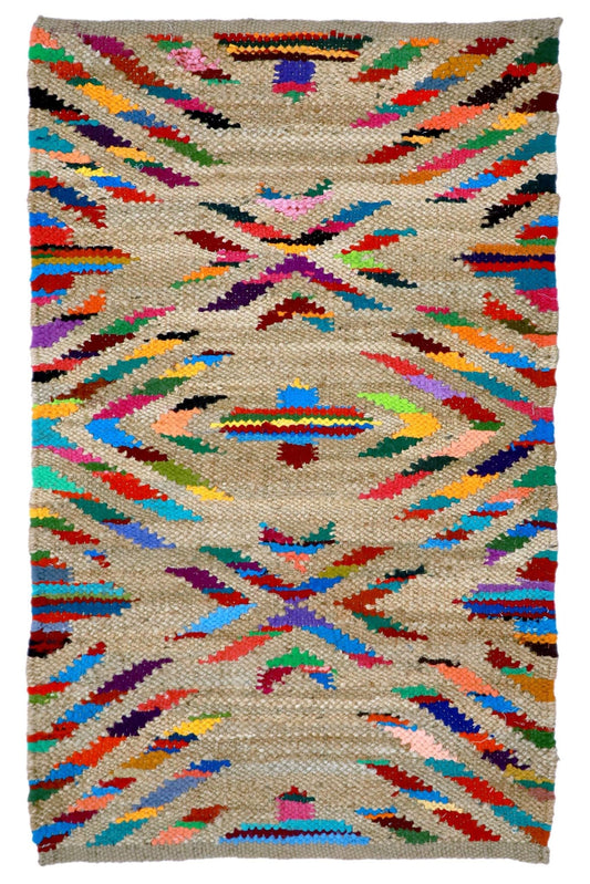 Stardom handwoven jute rug in brown — Art Avenue