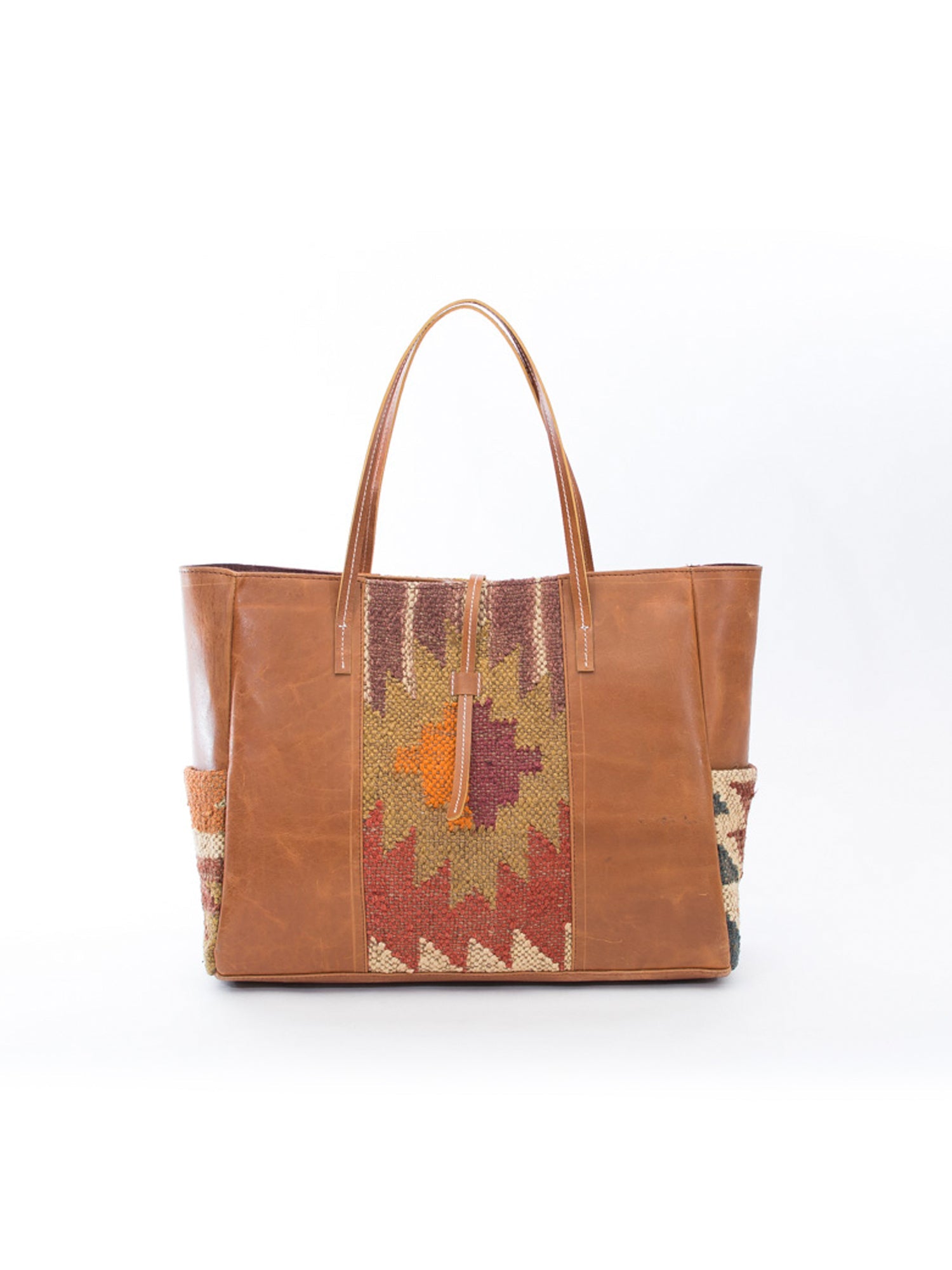 Trevor kilim and leather handbag — Art Avenue