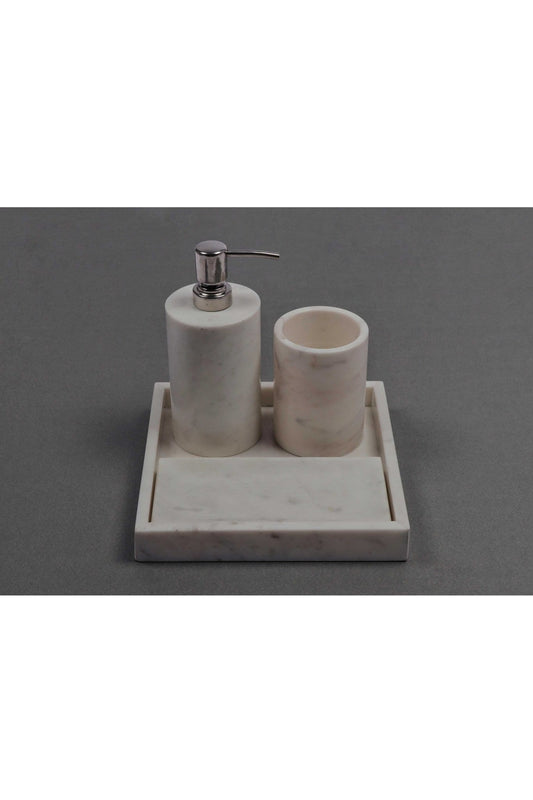 VARIANT - MARBLE BATHROOM SET - WHITE - ART AVENUE