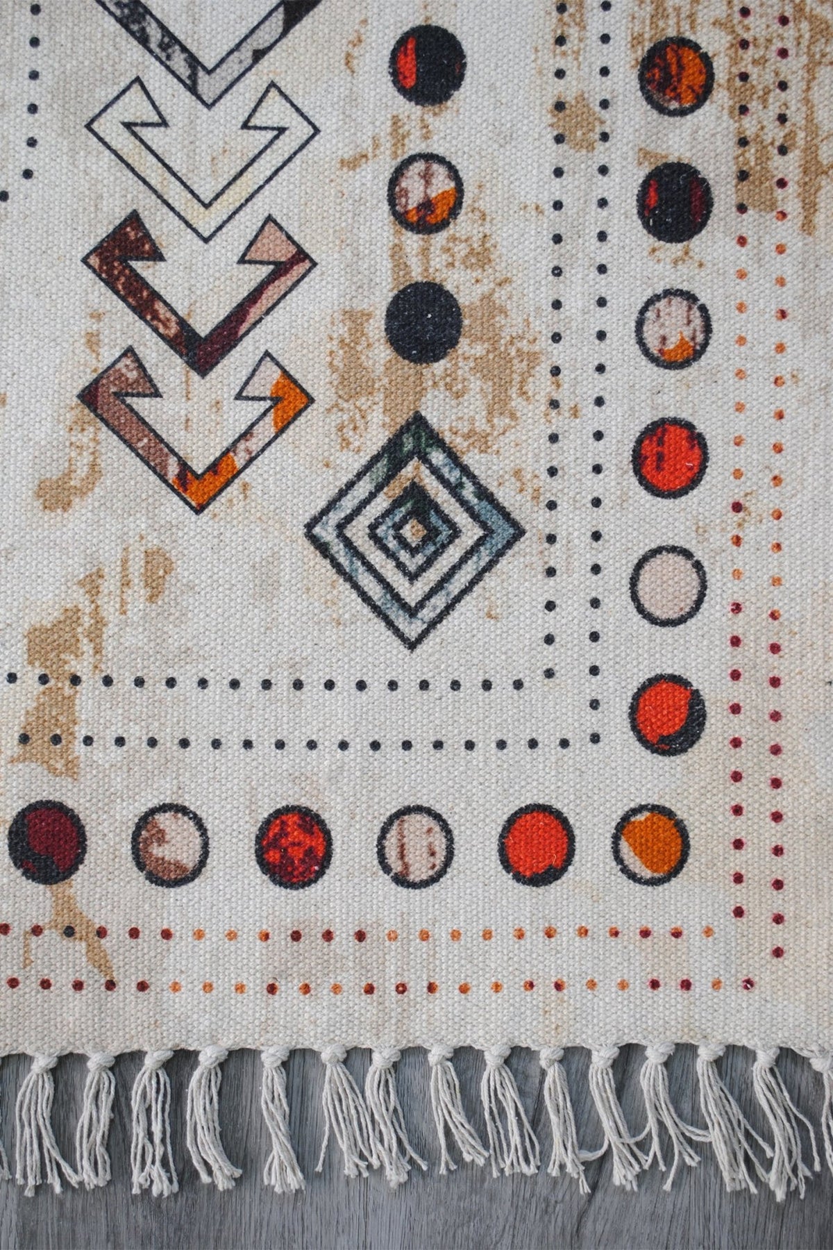 Venation cotton rug pattern — Art Avenue Jaipur