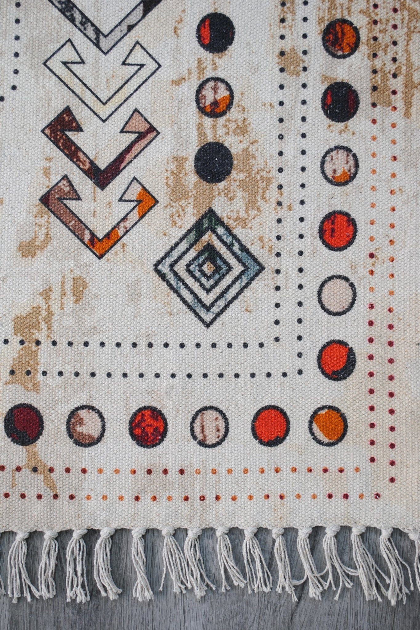 Venation cotton rug pattern — Art Avenue Jaipur