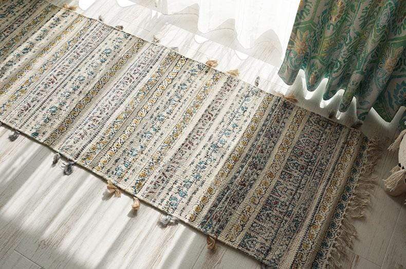 WIND- BLOCK PRINTED FLOOR RUNNER - MULTICOLOR - ART AVENUE