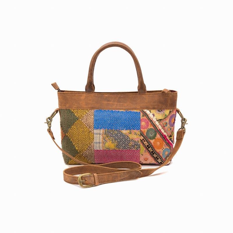 Youth patchwork kilim handbag — Art Avenue